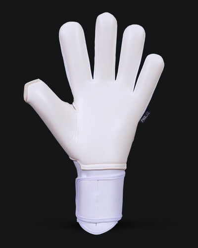 Palm view of Kaliaaer junior blue and white goalkeeper gloves