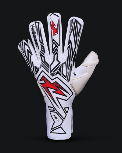 Kaliaaer aerazor red and black goalkeeper gloves backhand