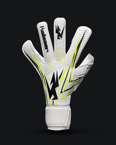 JH Nitrolite goalkeeper gloves in white with Neo accents 