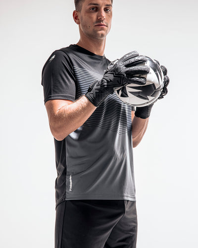 Kaliaaer Roll finger black out goalkeeper Gloves. 