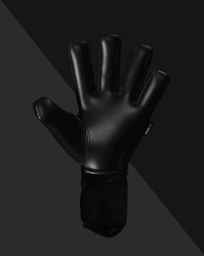 palm of kaliaaer neg cut triple black goalkeeper gloves