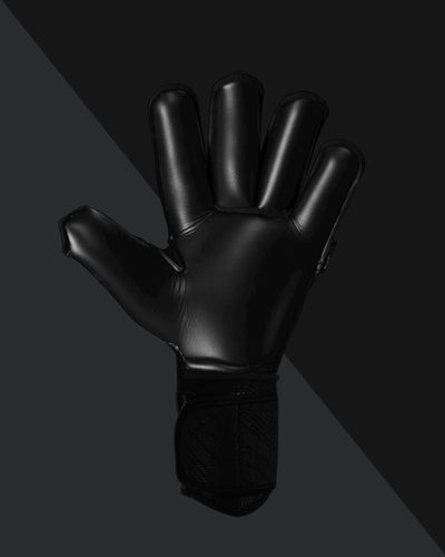 Palm view of Roll Finger Black Kaliaaer Goalie Gloves