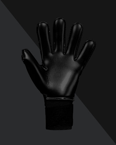 Palm view of Kaliaaer Black Finger protection Goalie Gloves