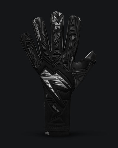 ULTRAPRO X Strapless Black and Silver Junior Goalkeeper Gloves